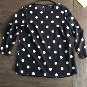 Polka dot primary blouse